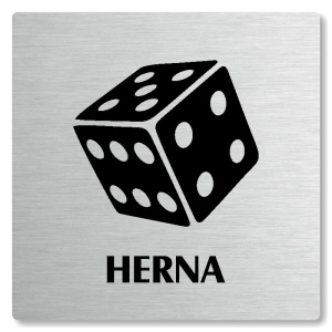 Herna, 100x100mm, stříbrná, Nevada